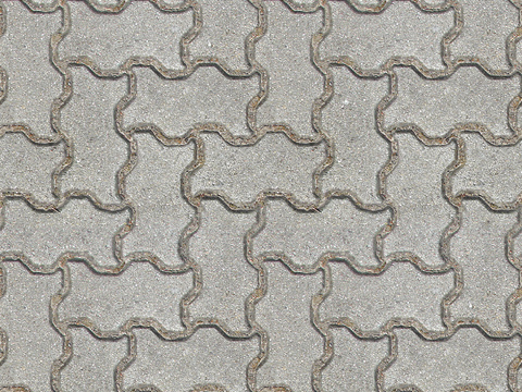  无缝高清几何规则人行道砖透水砖砖石水泥地面 