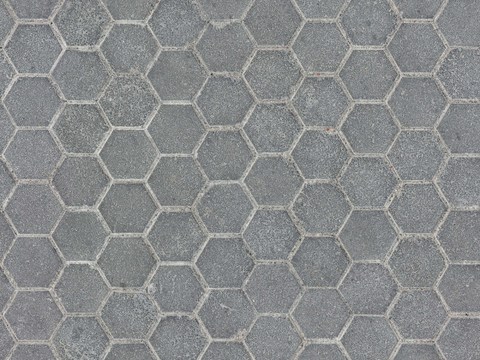  六边形广场砖 砖石水泥地面 