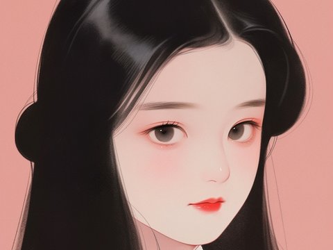  二次元卡通动漫可爱人物装饰画贴图 