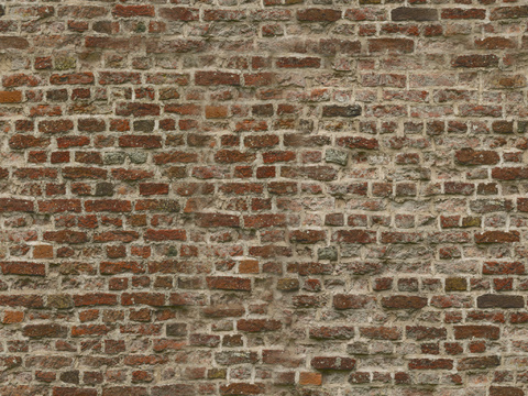  红砖墙 室外红砖 破旧红砖 