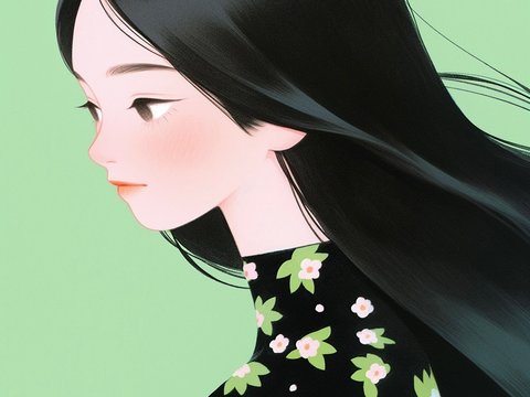  二次元卡通动漫可爱人物装饰画贴图 