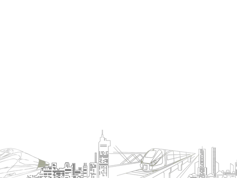  现代城市建筑剪影 