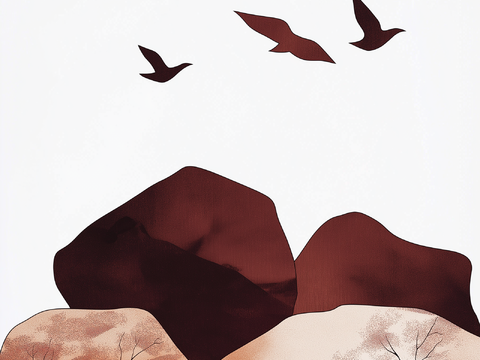  现代中式禅意画 