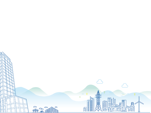  现代城市建筑剪影 