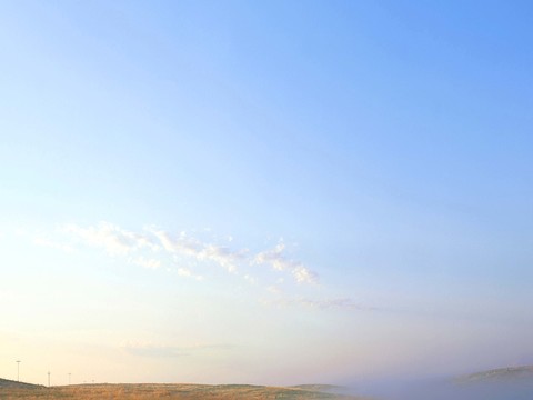  黄昏夕阳天空 傍晚晚霞外景天空 