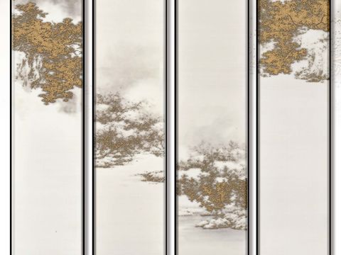  新中式装饰画贴图 