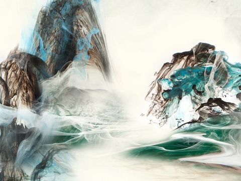  超清中式装饰画贴图 