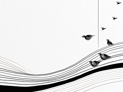  中式禅意画贴图 