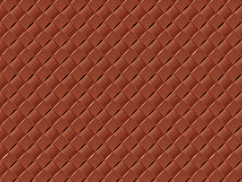  无缝橙色编织皮几何菱形图案编织皮 