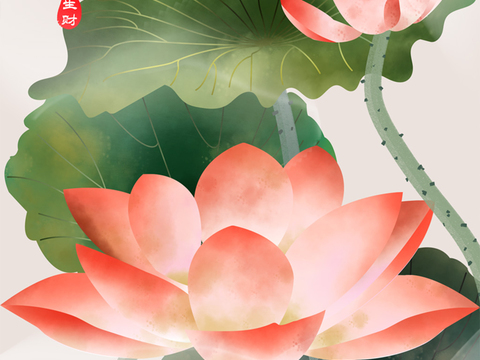  超清水彩装饰画贴图 