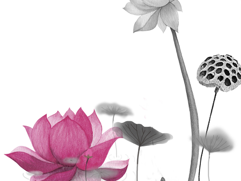  超清水彩装饰画贴图 