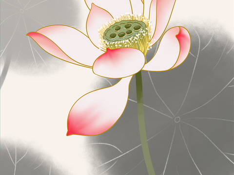  超清水彩装饰画贴图 