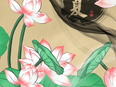  超清水彩装饰画贴图 