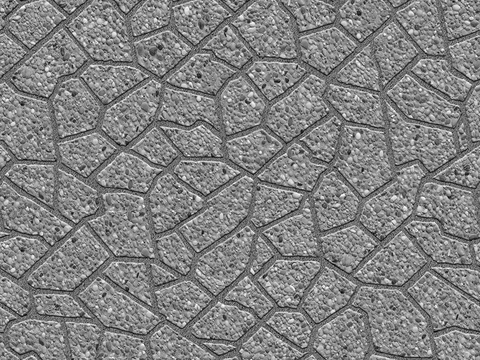  无缝不规则拼花石板地砖人行道路地面广场铺贴 