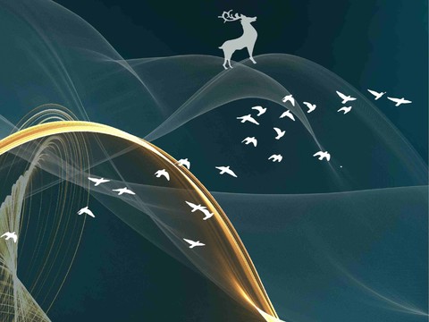  轻奢金箔装饰画 