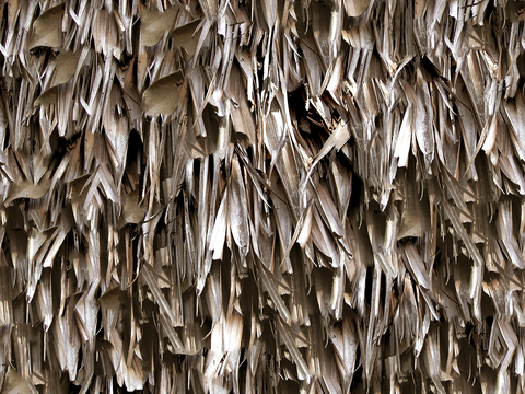  无缝干枯干草稻草茅草屋顶墙面 