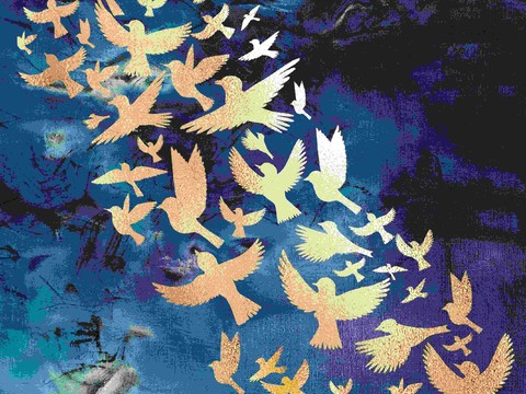  轻奢金箔装饰画 