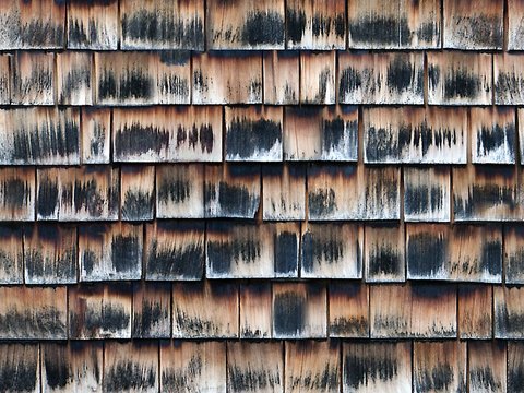  无缝做旧别墅建筑屋顶防腐木瓦片 