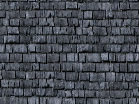  无缝做旧别墅建筑屋顶防腐木瓦片 