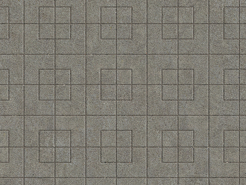  无缝拼花水泥地砖人行道路地面广场铺贴 