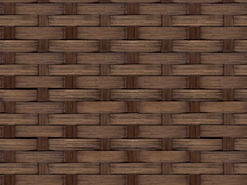  无缝棕色藤条藤编竹编编织材质 