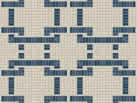  无缝浴室泳池蓝色马赛克瓷砖石材方格子砖拼花地砖墙砖瓷砖 