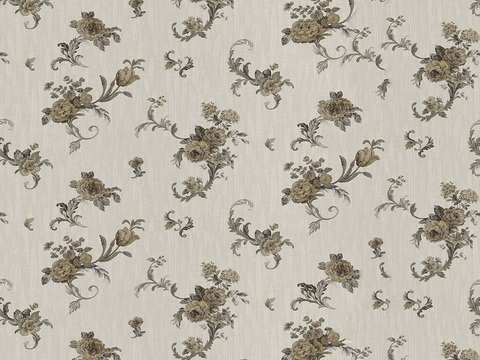  无缝现代欧式古典花纹图案墙纸壁纸壁布 