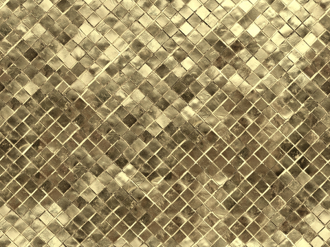  无缝香槟金色不锈钢马赛克黄铜金属板 