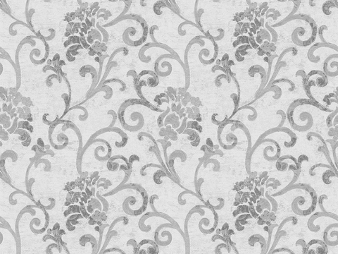  无缝现代欧式植物花纹图案墙纸壁纸壁布 