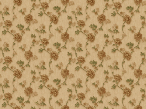  无缝现代欧式田园碎花植物花纹图案墙纸壁纸壁布 