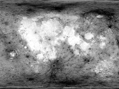 高清月球HDR贴图月球表面贴图月球陨石坑贴图 