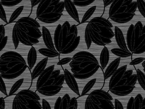  无缝现代欧式植物花纹图案墙纸壁纸壁布 