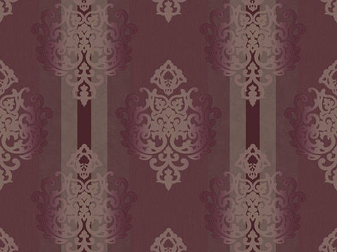  无缝现代欧式古典花纹图案墙纸壁纸壁布 