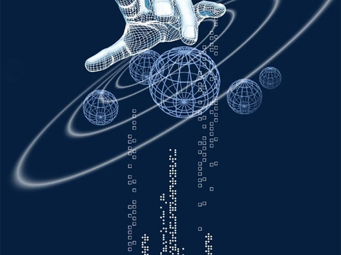  蓝色科技屏幕素材 