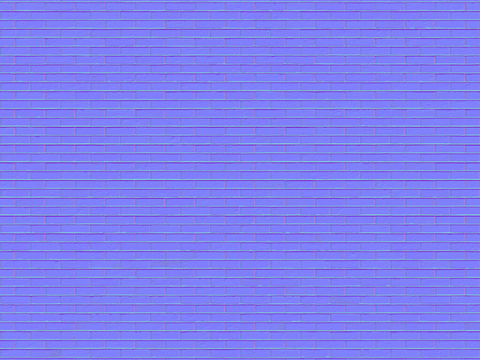  无缝砖墙法线凹凸贴图 