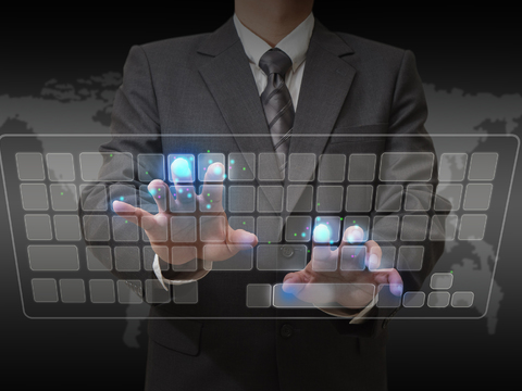  现代智慧科技电子大屏 