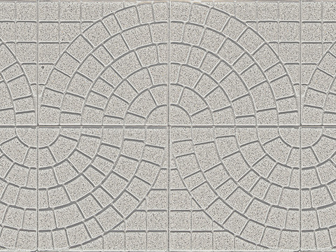  无缝水泥拼花地砖人行道路地面广场铺贴 