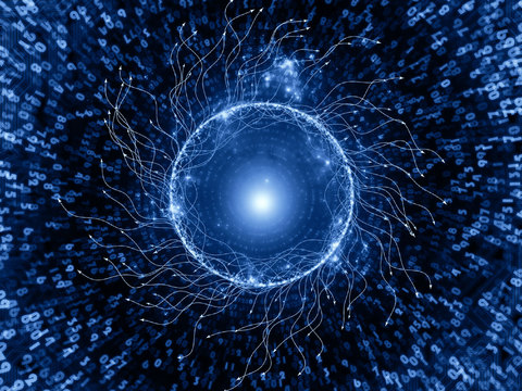  现代科技电子大屏 