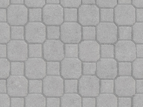  无缝水泥拼花地砖人行道路地面广场铺贴 