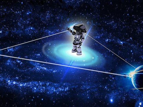  现代智慧科技电子屏幕 