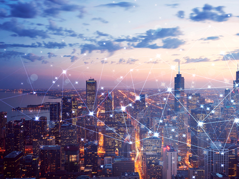  现代智慧城市科技大屏 