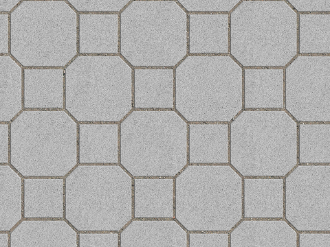  无缝水泥拼花地砖人行道路地面广场铺贴 