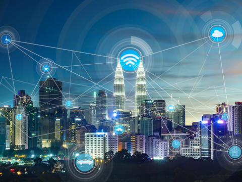  现代智慧城市科技大屏 