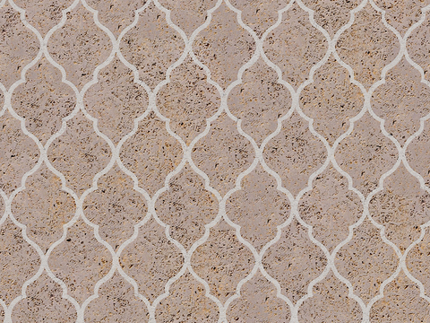  无缝水泥拼花地砖人行道路地面广场铺贴 