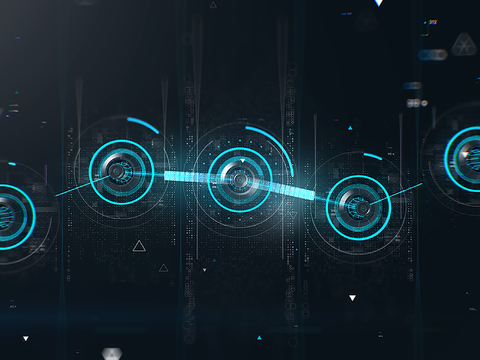  现代科技互动电子屏幕 