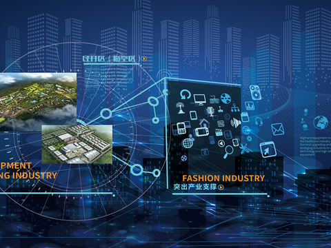  现代科技互动电子屏幕 