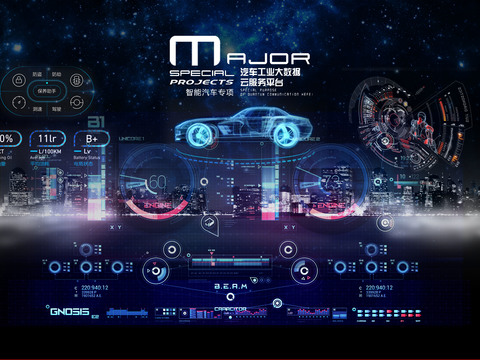  现代科技大数据电子屏 