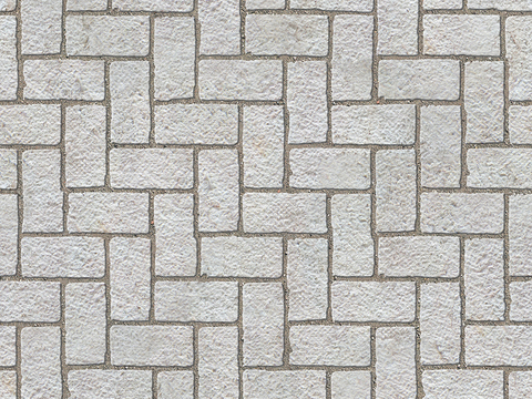  无缝人字纹拼花地砖人行道路地面广场铺贴 