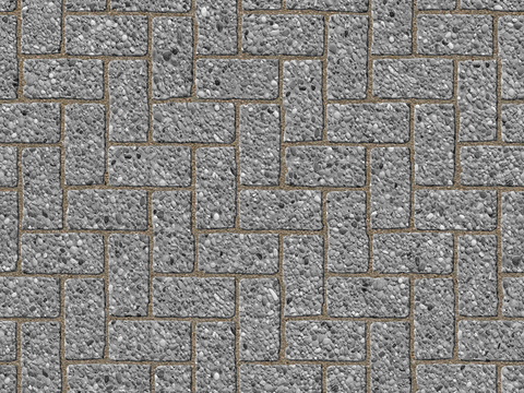  无缝人字纹拼花地砖人行道路地面广场铺贴 