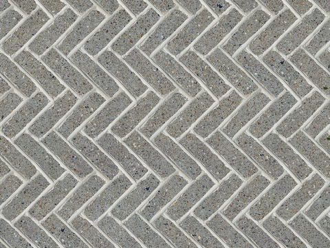  无缝人字纹拼花地砖人行道路地面广场铺贴 